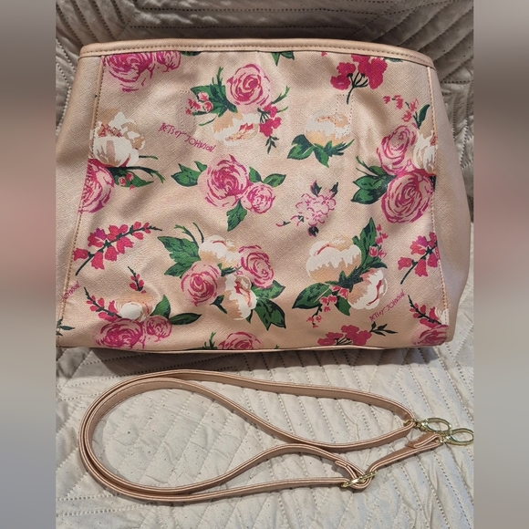 Betsy Johnson Floral Bow Accent Women's Bag - Picture 2 of 9